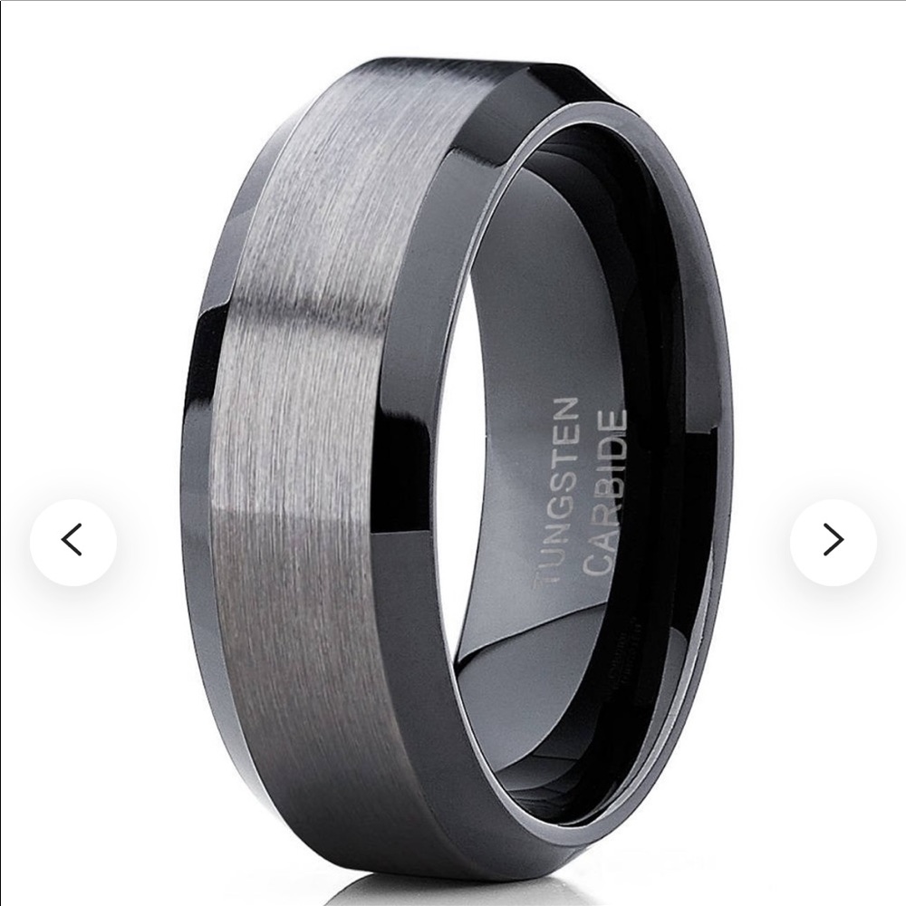 Gunmetal Grey Men’s Tungsten Wedding Band